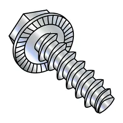 Unslotted Serrated Hex Washers Plastite®-Alternative, Inch Sizes Thread Rolling Screws