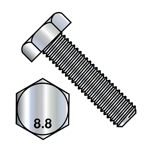 M6X20 Din 933 Class 8.8 Steel Metric Fully Threaded Cap Screw Zinc