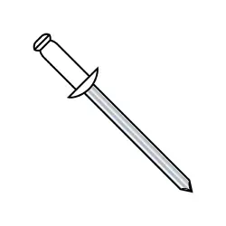 Dome Head White Body Aluminum Body Steel Mandrel Rivets