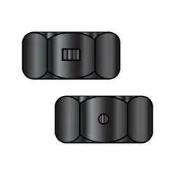Steel Black Zinc Reversible Hex Lock Nuts 2-Way