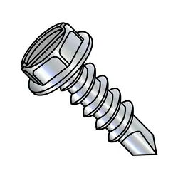 Steel Zinc Slotted Hex Washer  - TEK® Self-Drilling Screws