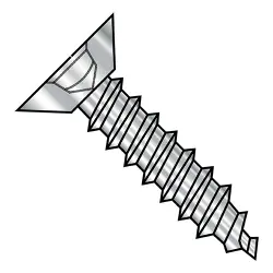 82° Flat Head Undercut Square Recess Screws Type A, Stainless Steel