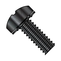 Steel Black Oxide Internal Tooth Phillips Pan SEMS Screws