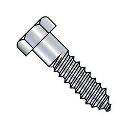 Full-Bodied Trimmed Hex Lag Screws Steel Zinc