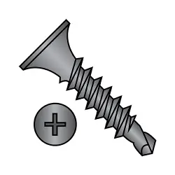 Fine, Steel Black Phosphate Screws