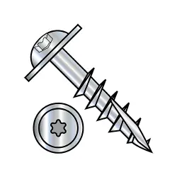 Round Washer with Long #17 point Deep Thread/Cabinet Screws