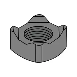 Square DIN 928 Steel Plain Metric Weld Nuts