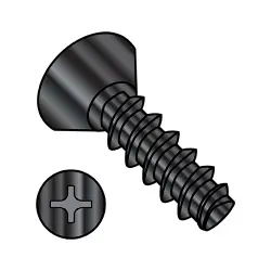 Phillips, Steel Black Oxide 82° Flat Ucut Plastite®-Alternative, Inch Sizes Thread Rolling Screws