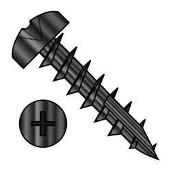 Pan with #17 point Deep Thread/Cabinet Screws