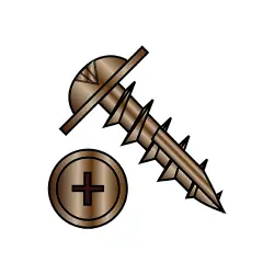 Round Washer Phillips Hinge Screws