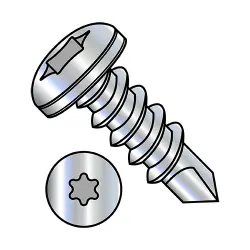 Steel Zinc Six-Lobe Pan  - TEK® Self-Drilling Screws