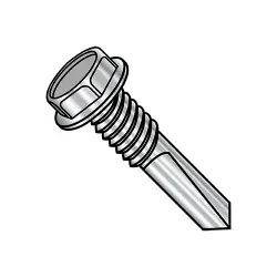 Unslotted #4 Pt Steel Silver Ruspert 1000 Hr Hex Washer MS Thread TEK® Screws