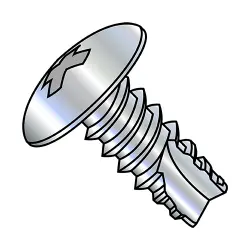 Phillips, Steel Zinc Truss Type-25 Thread Cutting Screws
